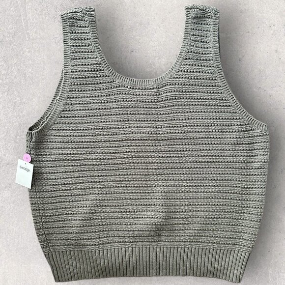 NWT George Crochet Tank Top in Olive Green XL and XXL Sizes Available - Picture 2 of 6